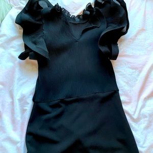 Akira black ruffled sleeve  women’s  dress size Medium